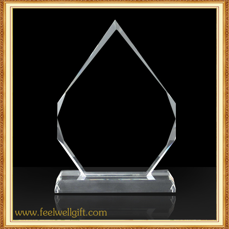 Flame Custom Blank Glass Trophy