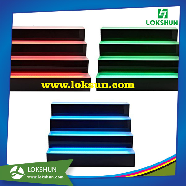 Superior Quality LED Lighting Acrylic Wine Display Liquor Bottle Display Stand