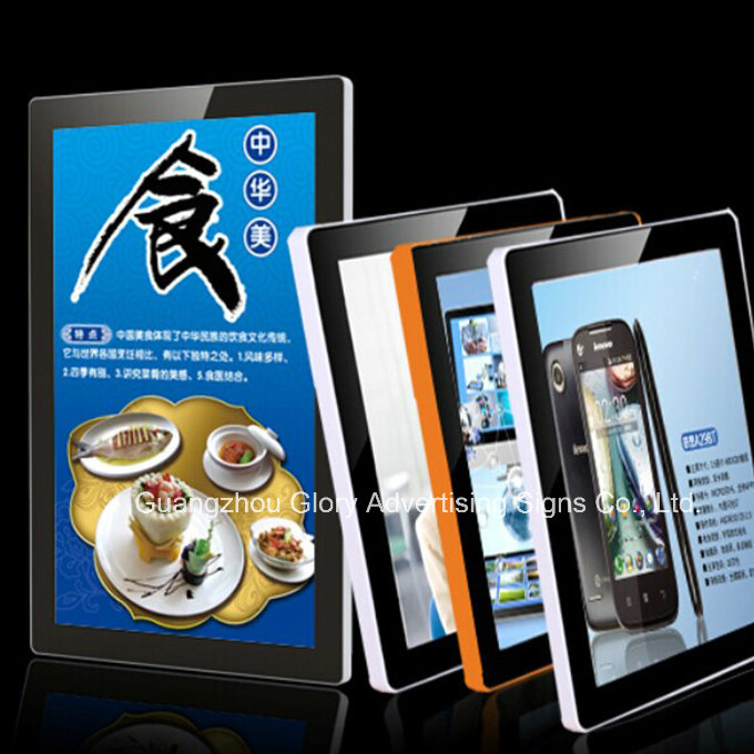 Round Corner Advertising Display LED Light Box Poster Frame