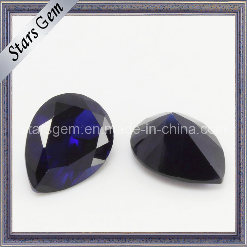 Dark Violet Pear Cut Cubic Zirconia Gemstone