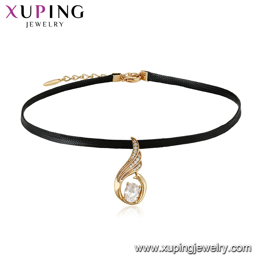 44327 Fashion 18K Gold Color Double Helix Neutral Necklace