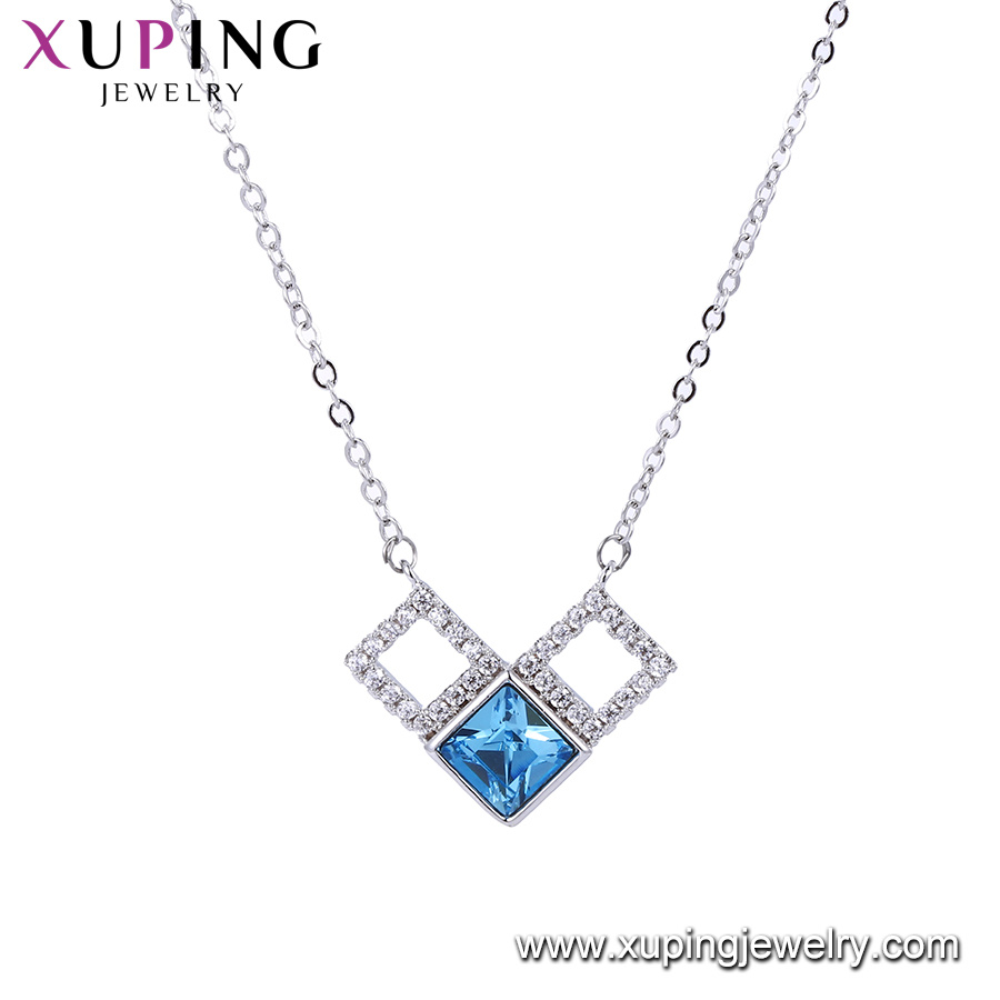 44424 Xuping American Diamond Necklace Crystals From Swarovski Fancy Necklace