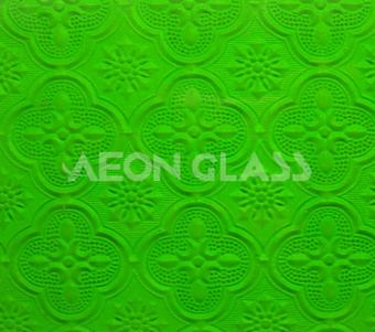 3mm, 4mm, 5mm, 5.5mm, 6mm Green Figured / Patterned Glass Green Figured Glass