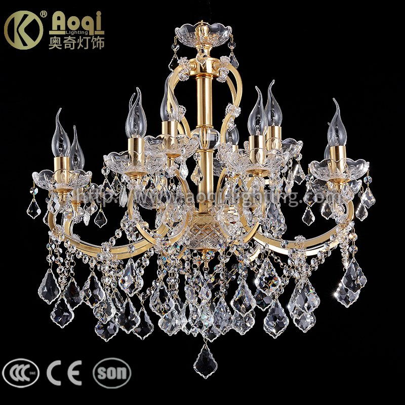Newest Iron Golden Crystal Chandelier Lights