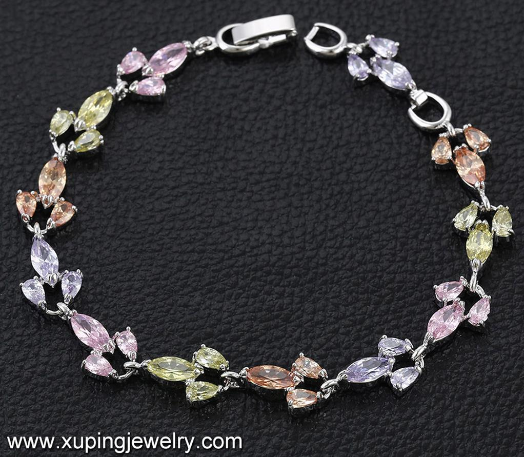 74664 Fashion Colorful Zircon Jewelry Bracelet on Global Sales Promotion