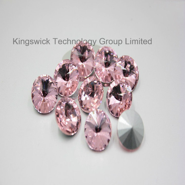 Point Back Crystal Rivoli Round Jewelry Beads