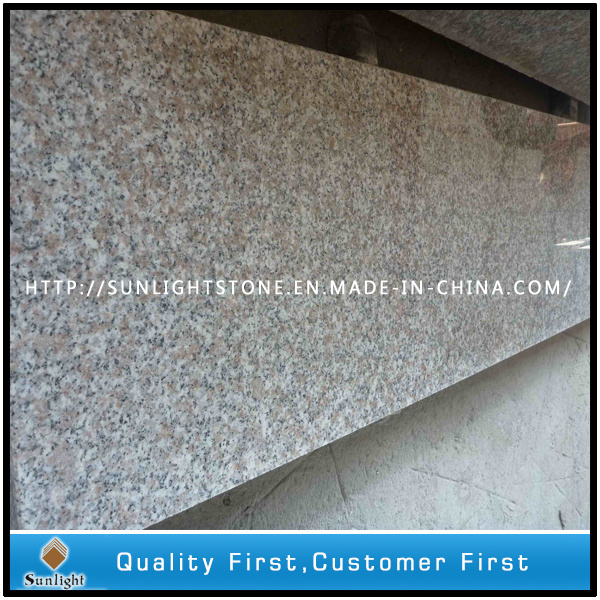 Full Polished Bevel Edges G636 Pink Granite Stairs Steps Stones