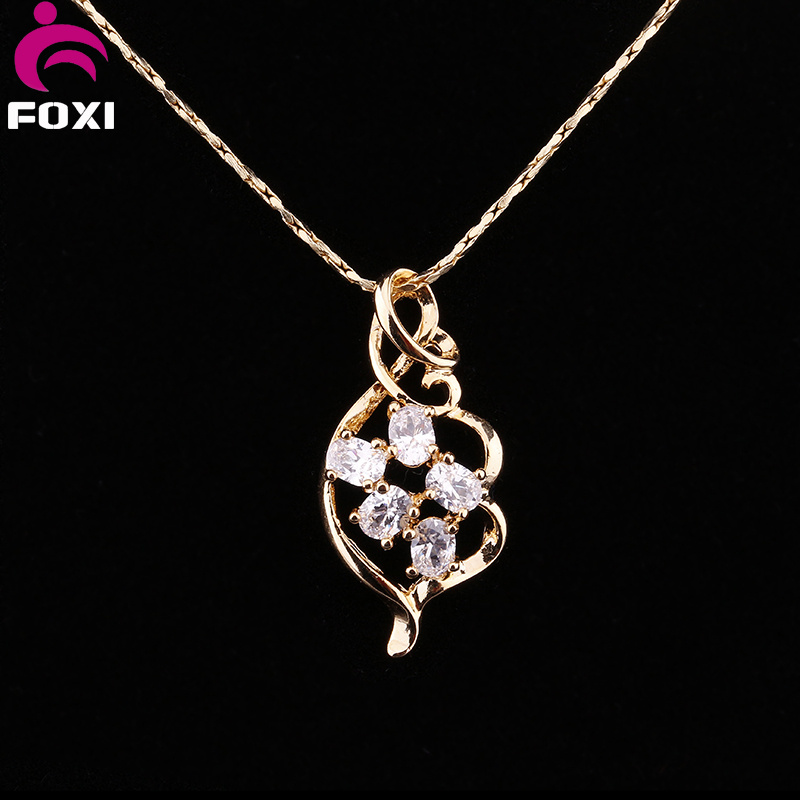 Brilliant Gemstone Brass Material Gold Pendants Jewelry