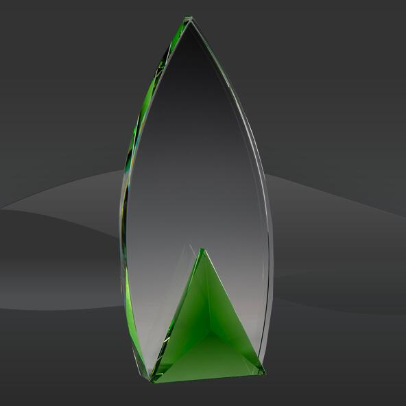 Green Triangle Peak Crystal Award (T-CFLC409)