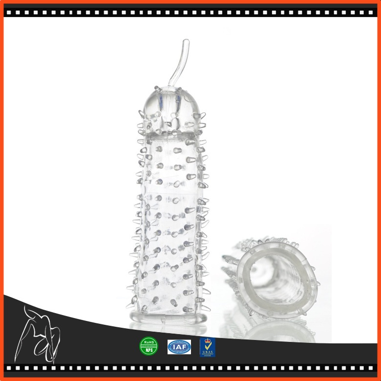 Crystal Condoms Penis Extensions Extend Sleeve Adult Sex Toys for Women