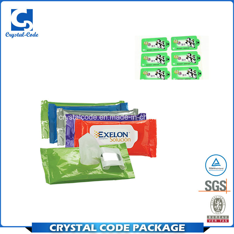 Adhesive Removable Waterproof Wet Wipes Sticker Label