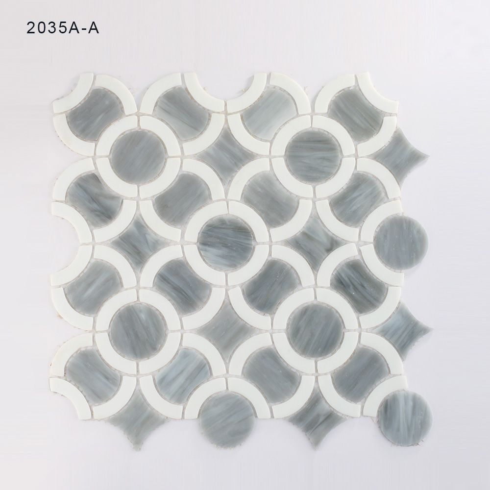 European Style Art Kitchen Backsplash Stained Glass Mosaic Tile