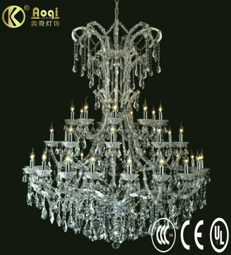 Newest Modern Design Luxury Crystal Chandelier Lamp (AQ09003-19+8+8+3)