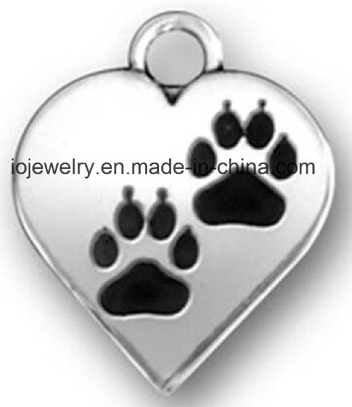 Silver Color Heart Metal Pendant