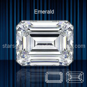 Octagon Emerald Cut Cubic Zirconia