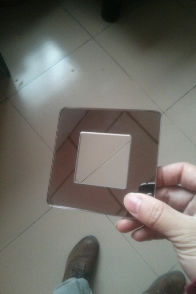 4mm Bevelled Edges Glass Switches Frame