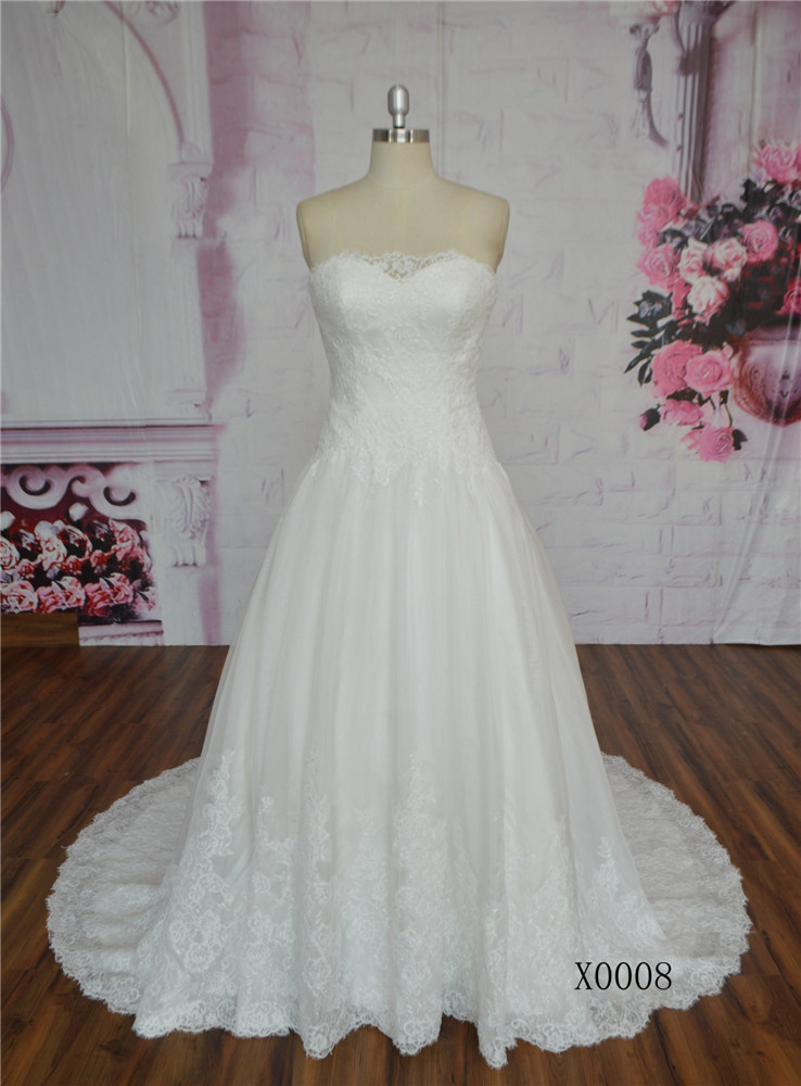 Sweetheart Wedding Dress Ball Gown Lace Wedding Dress