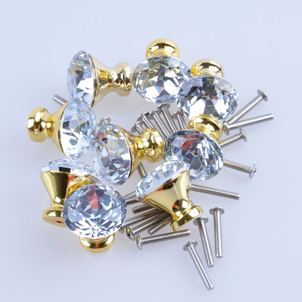 2017 Hot Selling Crystal Drawer Handle Crystal Glass Door Knobs