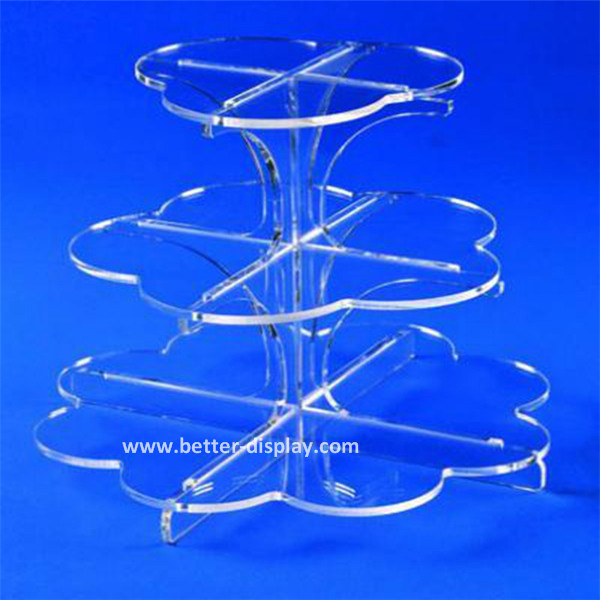 Acrylic Tiered Crystal Wedding Cake Stand (BTR-K3059)