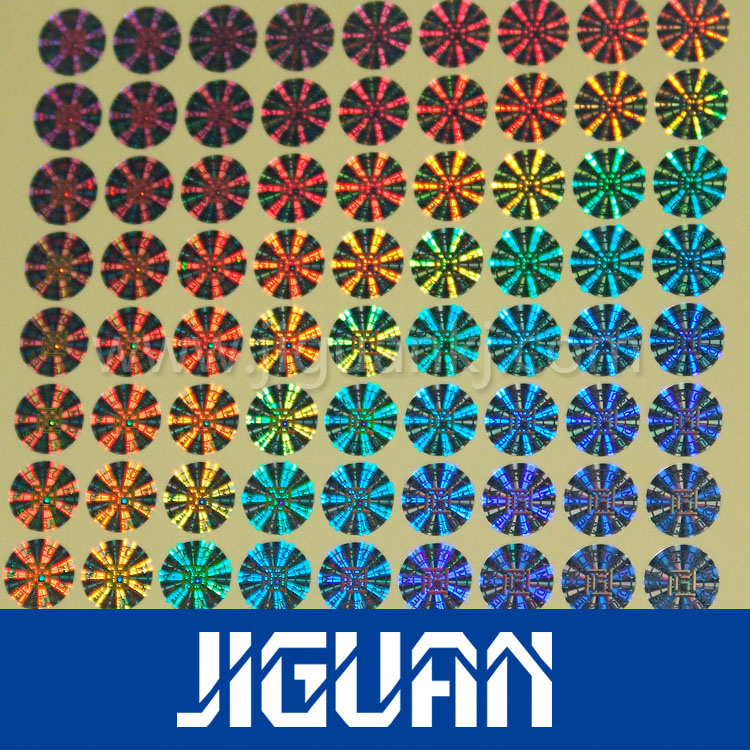 2d Silver Color Custom Design Hologram Stickers Sheets