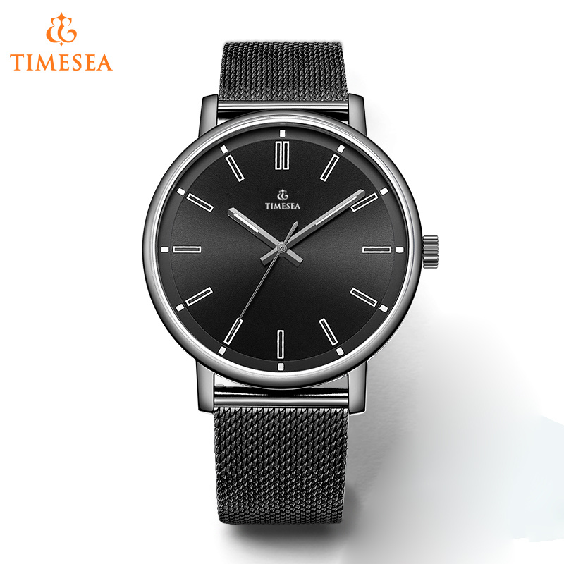 Brand Stainless Steel Watch Mens Quartz Wrist Watch with Mesh Band72590