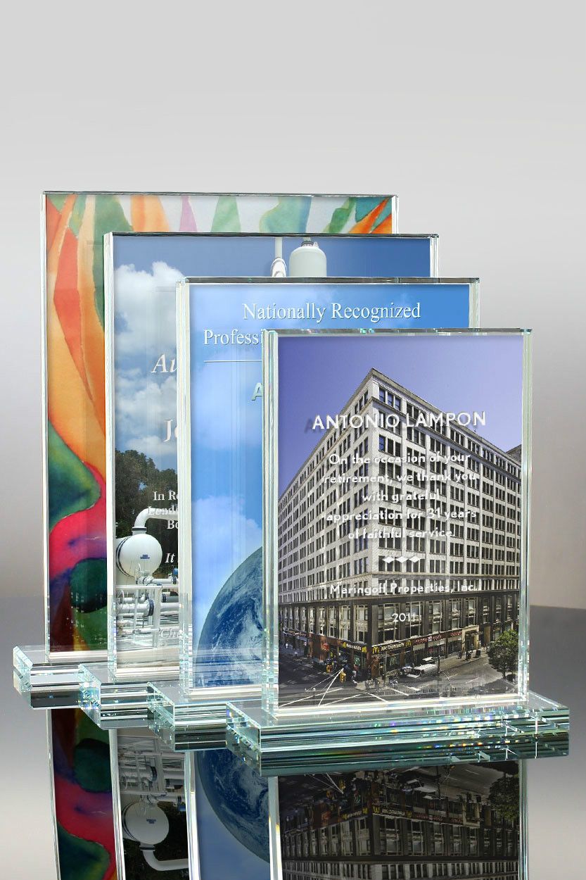 Full Color Glass Award-Vertical (#1700, #1701, #1702, #1703)