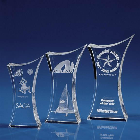 3D Laser Crystal Trophy