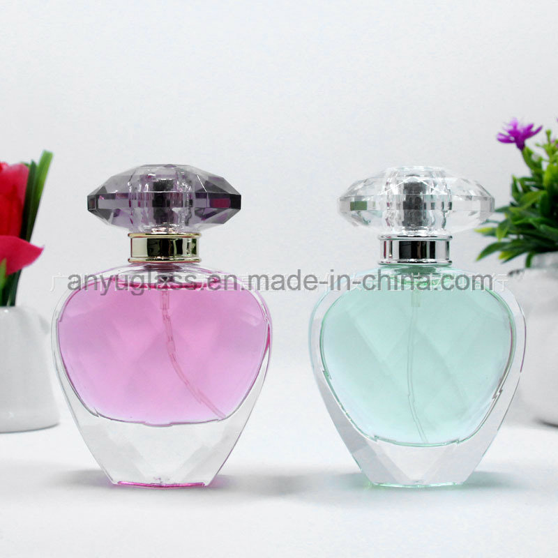 High-End Crystal Polish Perfume Glass Bottles with Crystal Cap, Fragrance Spray Glass Bottles