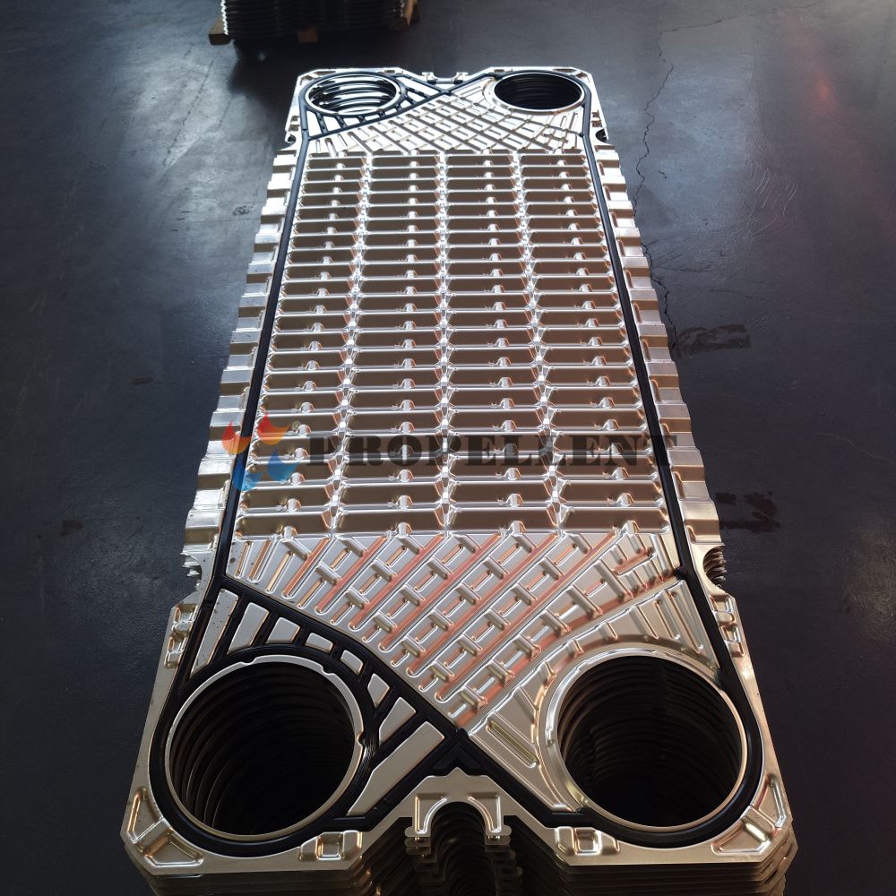 Crystal Particle/Fiber/Sticky Material Medium Stainless Steel Wide Channel Free Flow Plate Heat Exchanger