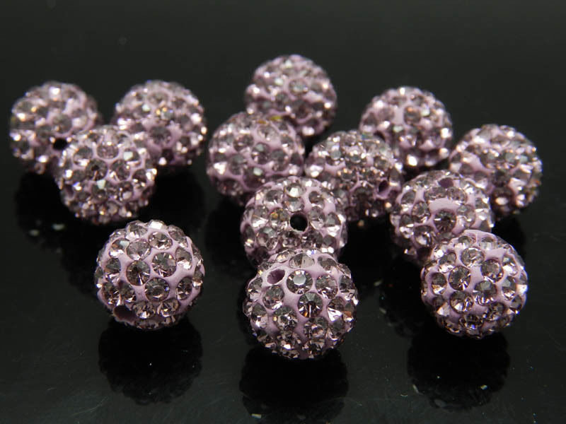 Colorful Pave Shamballa Disco Ball Beads Wholesale Rhinestone Beads Polymer Clay Round