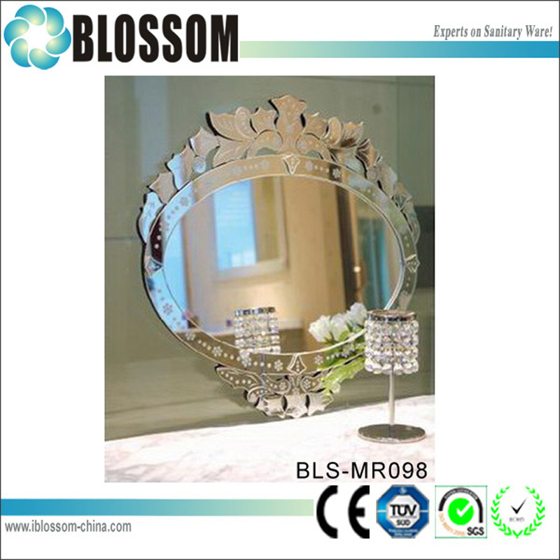 Antique Round Carving Design Decorative Mirror Art