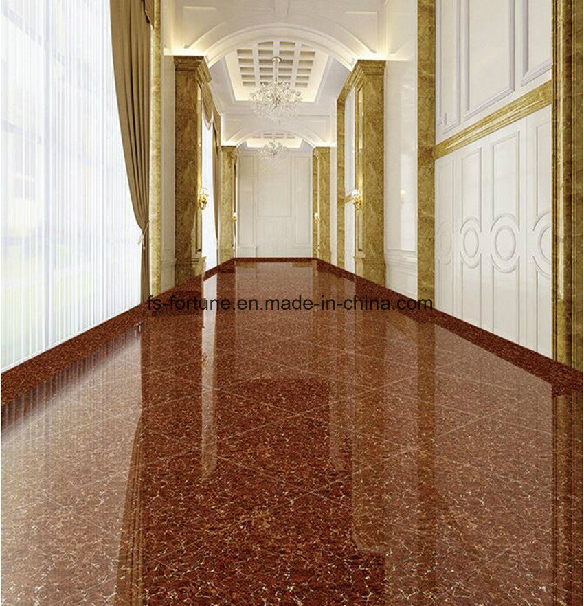 Red Color Bulatti Double Loading Building Material Polished Porcelain Floor Tiles