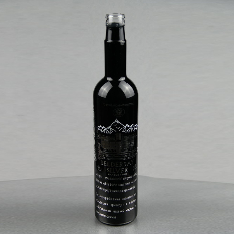 Crystal Glass Drinking Bottle, Hard Liquor Glass Bottle