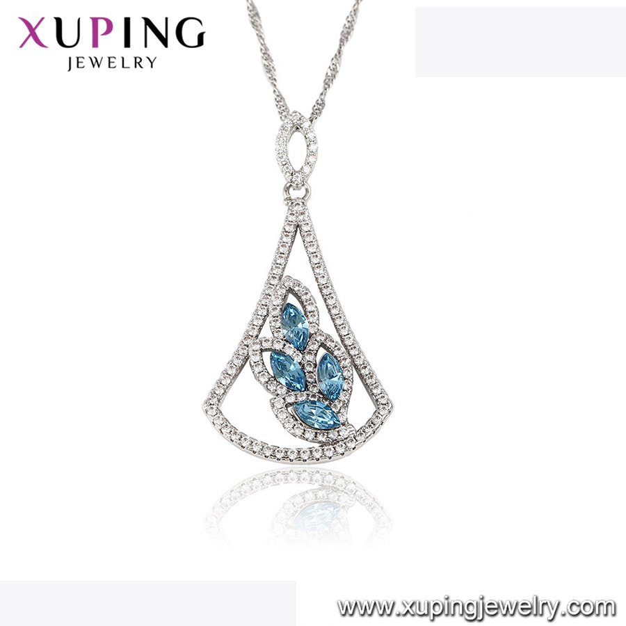 32751 Xuping Latest Model Pretty Cooper Necklace Pendant Made with Crystals From Swarovski