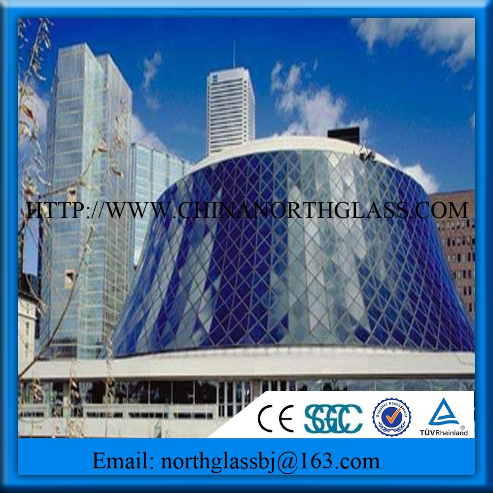 6mm Tempered Dark Reflective Glass for Building Exterior Wall