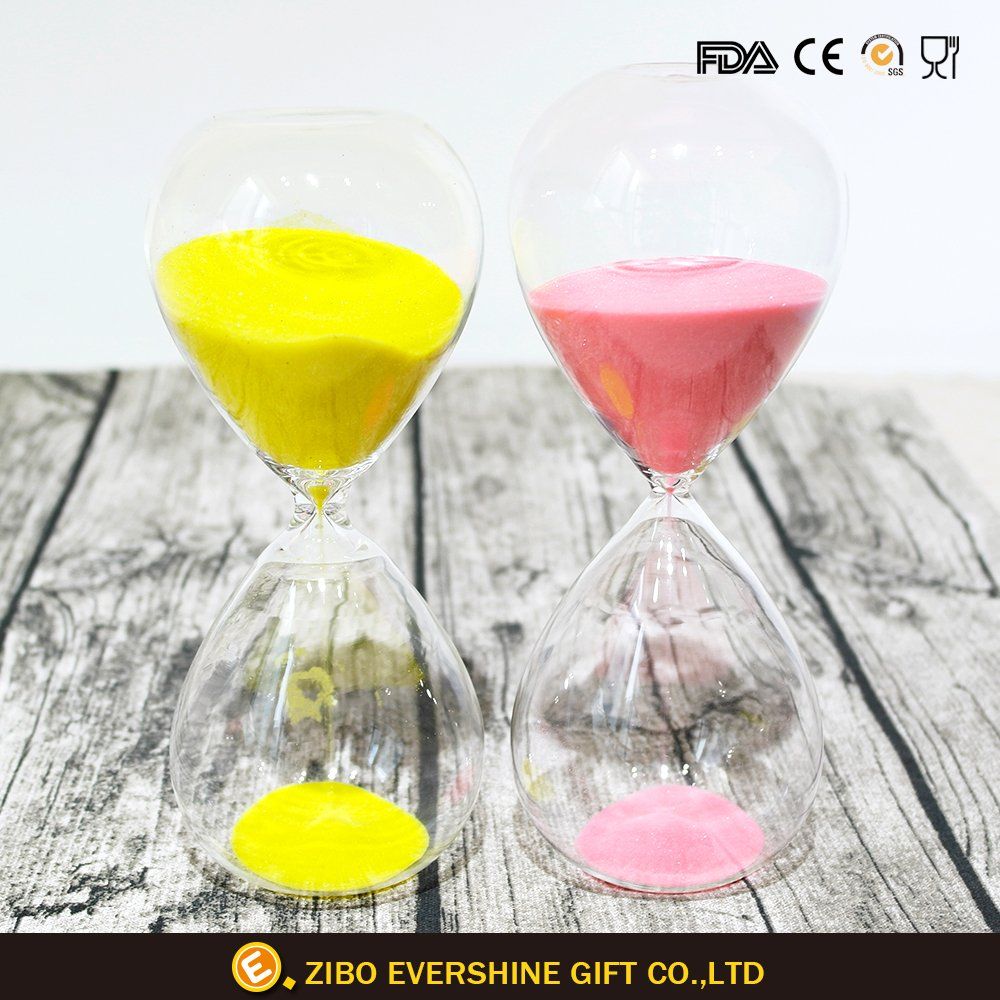Handblown Colored Sand 15min 30min 60min Hourglass