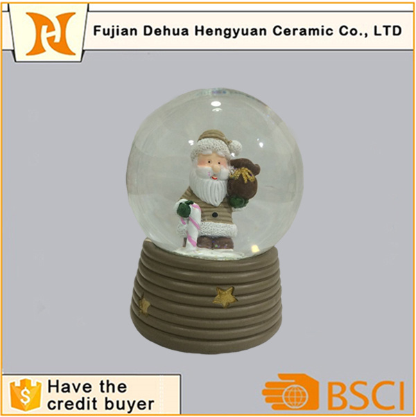 Resin Santa Clause Snow Globe Tourist Souvenir Resin Snow Ball