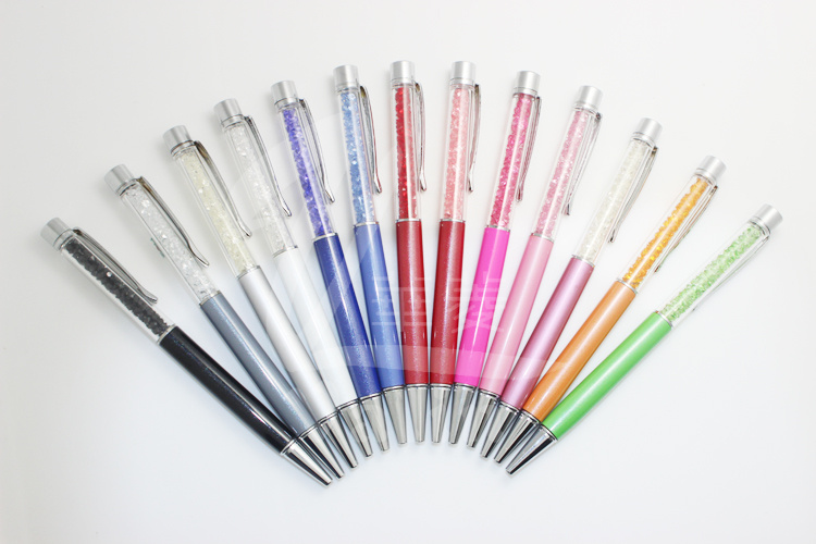 Colorful and Fashion Promotional Gift Crystal Metal Ballpoint Pen