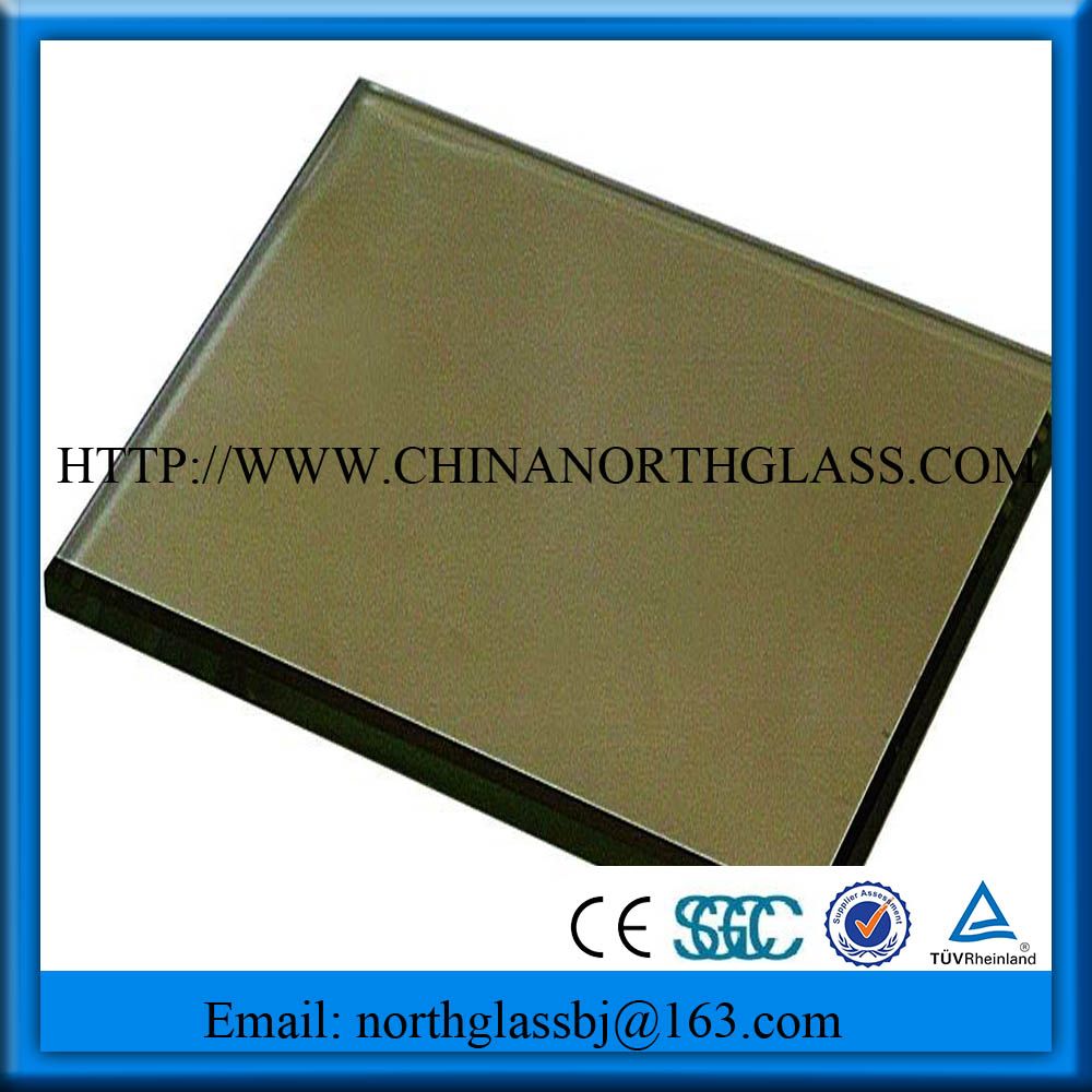 4mm Bronze Reflective Glass Brown Mirror Coating Glass