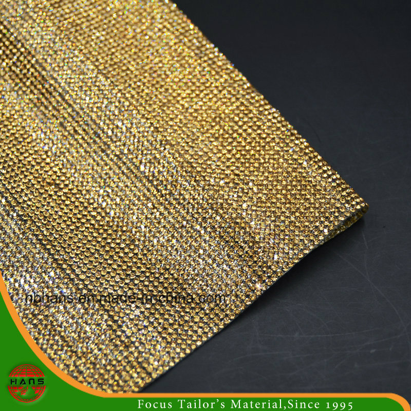 New Design Heat Transfer Adhesive Crystal Resin Rhinestone Mesh (HS17-14)