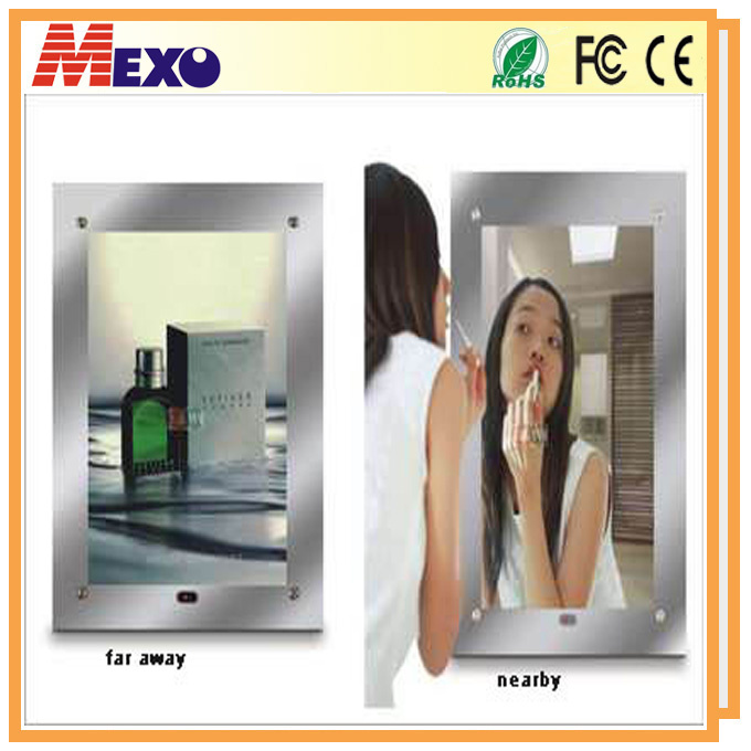 Magic Mirror with Single Sided Backlit LED Llight Box