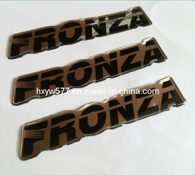 Silk Screen Printing Round Epoxy Dome Sticker Made of PU