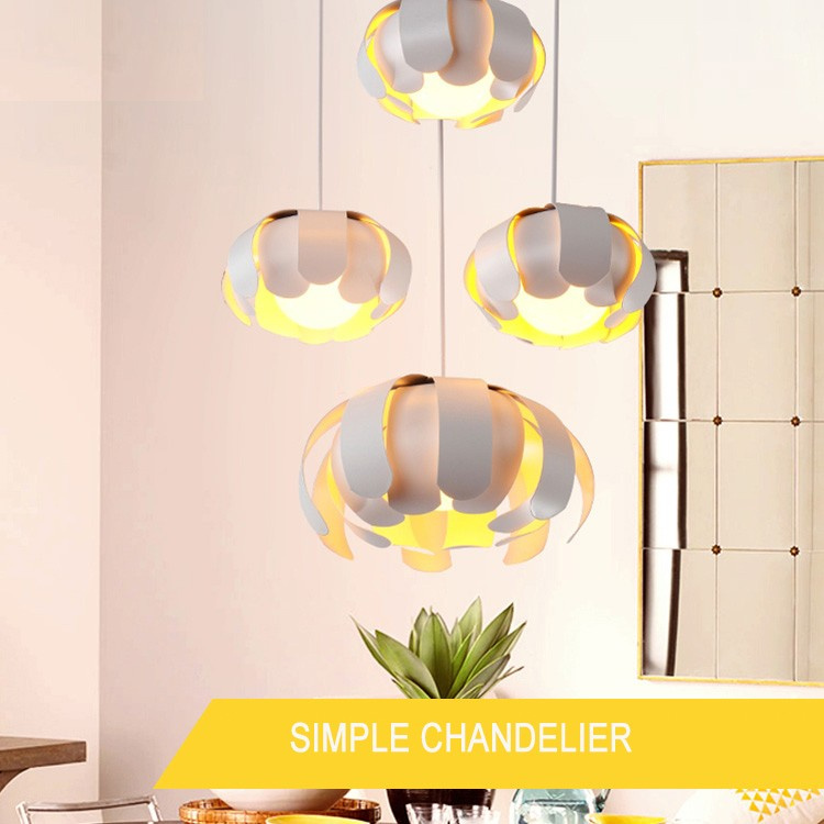 Ceiling Decorative Flower Buds Shape Iron Pendant Light