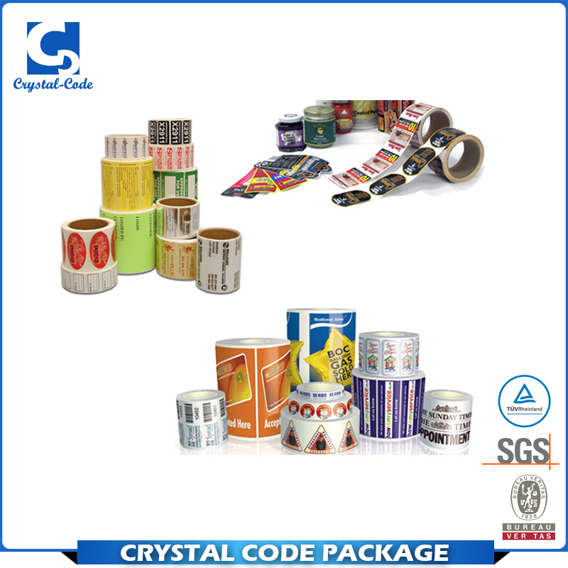 Custom Permanent Adhesive Rolled Vinyl Label Sticker