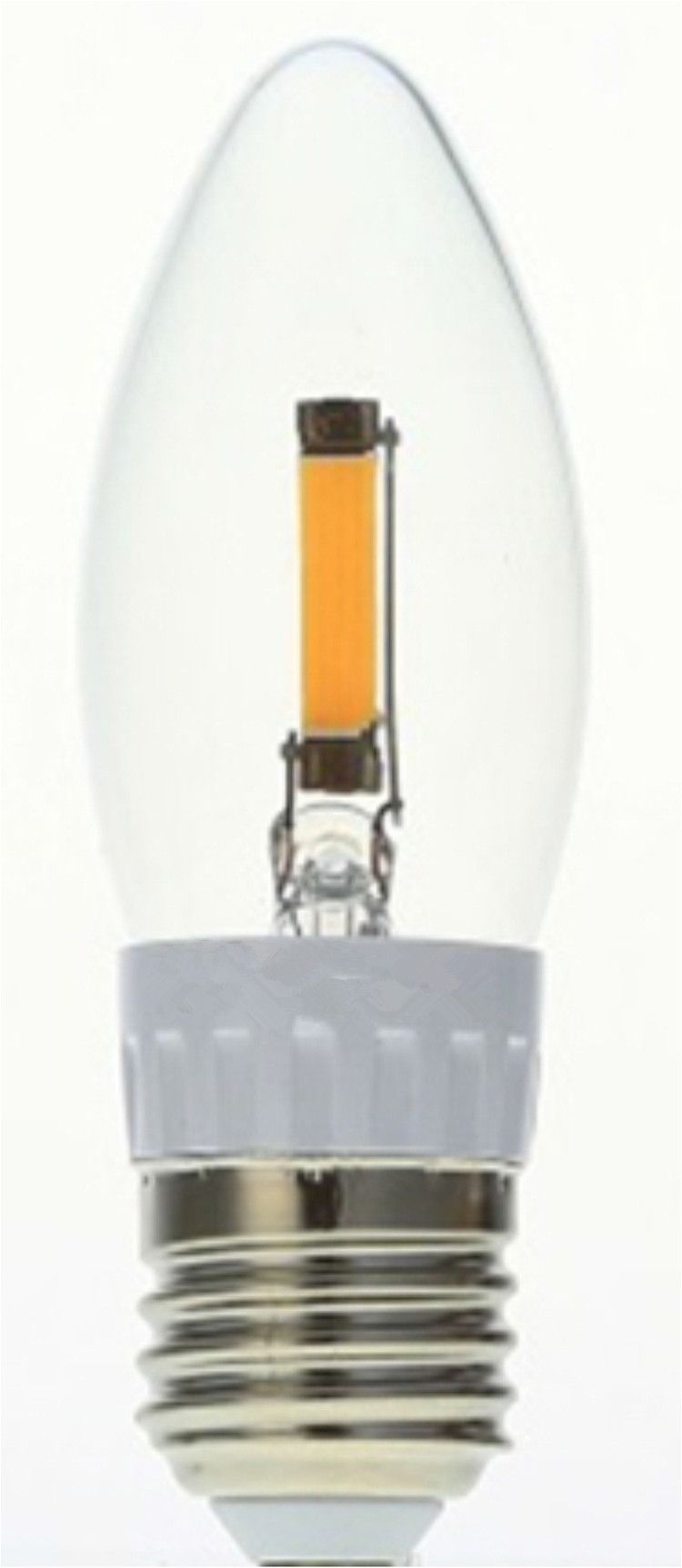 C35 1.6W 180lm Ww E27 COB LED Candle