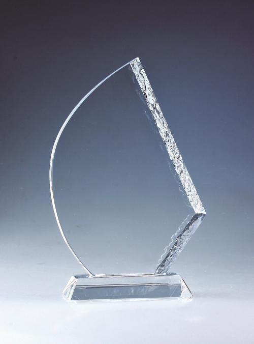 Applause Crystal Jade Glass Trophy Award