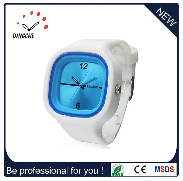 New Design Fashion Jelly Geneva Silicone Watch Crystal Lady Watch