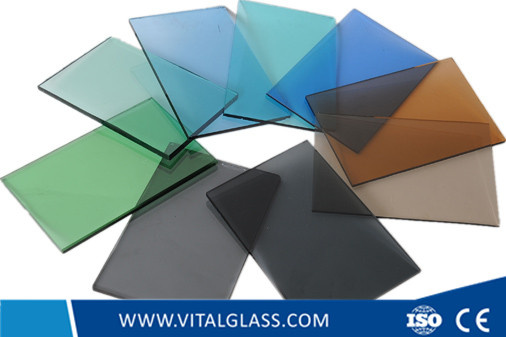 10mm Grey/Green/Blue/Colored Tinted Super Clear Float Glass