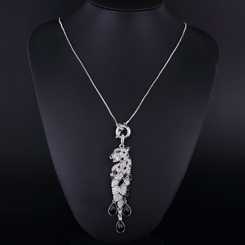 Puma Sharp Big Rhinestone Clear Crystal Diamond Pendant