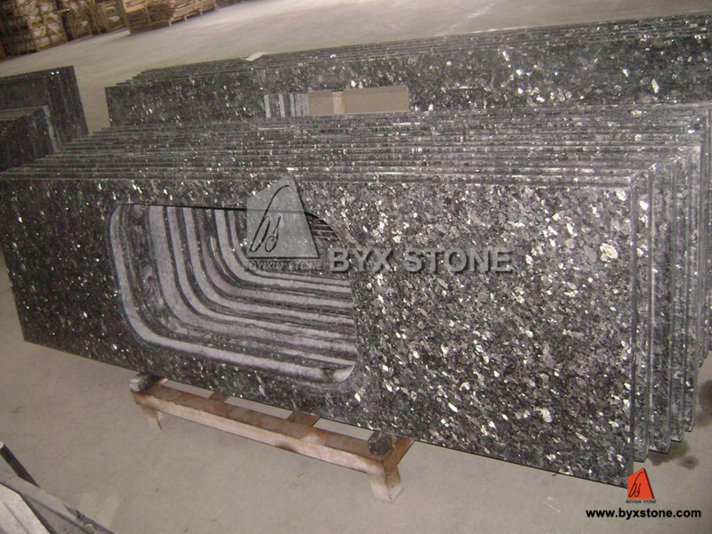 Blue Pearl/Sliver Pearl Granite Kitchen and Bathroom Countertop
